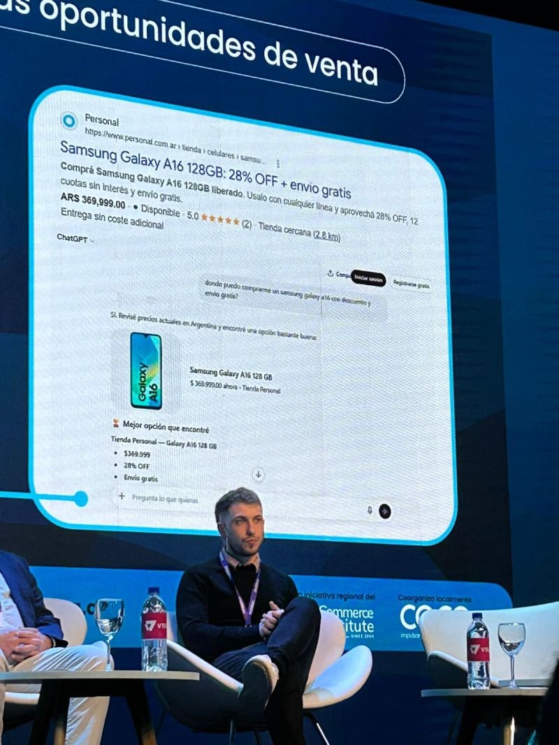 Nico Ferreiro hablando en eDay sobre GEO aplicado al eCommerce